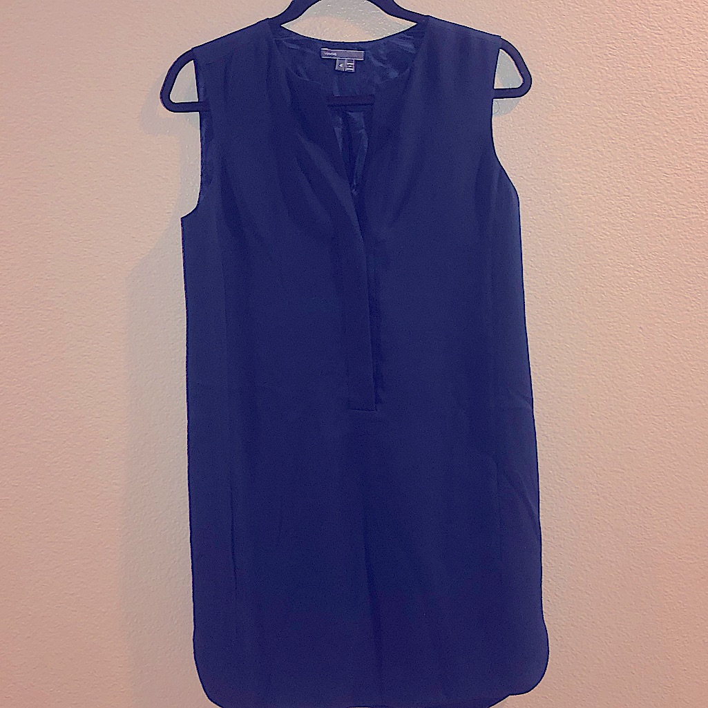 Stunning Vince Navy Dress Silk!